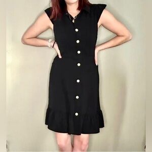 MONTEAU Los Angeles Women’s Black Button
Up Dress Size XS